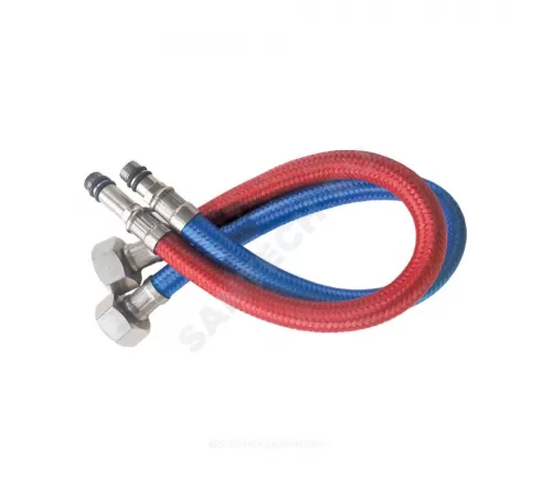 Подводка гибкая для смесителя нейлоновая оплетка М10-1/2" г-ш L=0.4м пара Славен СЛ-ЗП-091