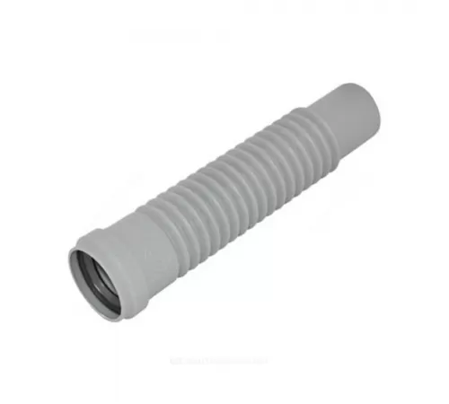 Патрубок PP-H гибкий серый Дн 50 б/нап в/к RTP (РосТурПласт) 36649