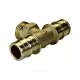 Тройник для PE-X труб радиальный латунь Дн 16х1/2"х16 НР GX153 Giacomini GX153Y033