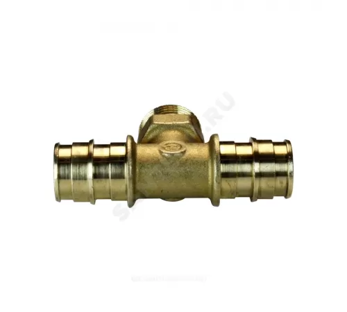 Тройник для PE-X труб радиальный латунь Дн 16х1/2"х16 НР GX153 Giacomini GX153Y033