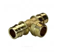 Тройник для PE-X труб радиальный латунь Дн 20х3/4"х20 НР GX153 Giacomini GX153Y044