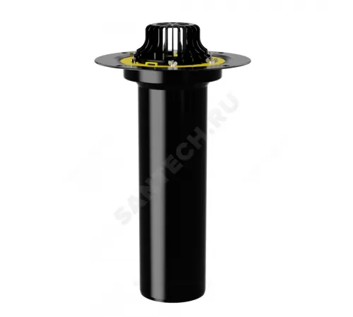 Воронка кровельная VM с вертикальным выпуском PP Дн 160 с листвоуловителем, обжимным фланцем Fachmann 01.093