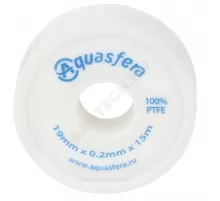 Лента ФУМ PTFE 6020 19ммх0,2ммх15м катушка среда: вода Aquasfera 6020-04