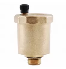 Воздухоотводчик автоматический латунь 501 Ду 15 Ру10 G1/2" НР прямой О-кольцо OR 0501.115