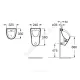 Писсуар настенный Chic в комплекте крепление и сифон Roca 35945L000