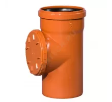 Ревизия НПВХ коричневая Дн 160 б/нап с круглой крышкой KGRE Ostendorf 222640