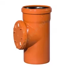 Ревизия НПВХ коричневая Дн 160 б/нап с круглой крышкой KGRE Ostendorf 222640