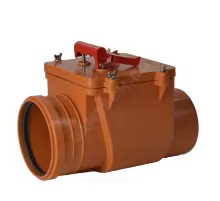 Клапан PP-H обратный канализационный коричневый Дн 160 б/нап в/к Татполимер ТП-85.160