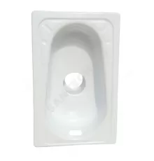 Чаша Генуя сталь с центральным сливом в комплекте с сифоном и водорассекателем Сантэкс (Гомель)