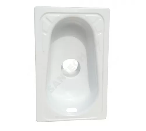 Чаша Генуя сталь с центральным сливом в комплекте с сифоном и водорассекателем Сантэкс (Гомель)