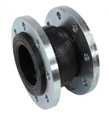 Компенсатор резиновый антивибрационный EPDM Ду 100 Ру10/16 фл L=130мм Benarmo сжатие/растяжение 20 мм/12 мм