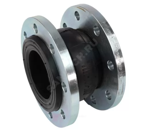 Компенсатор резиновый антивибрационный EPDM Ду 150 Ру10/16 фл L=180мм Benarmo сжатие/растяжение 20 мм/12 мм