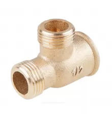 Тройник латунь Ду 15 (1/2") ВР/НР/НР Цветлит ZW50082