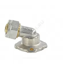 Угольник с креплением МП латунь никель обжим Дн 16х1/2"х105гр ВР ГОСТ 32415-2013 7009 Aquasfera 7009-01