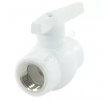 Кран шаровой PP-R комбинированный белый Дн 32х1" Ру25 ВР VALFEX 10144132