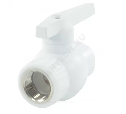 Кран шаровой PP-R комбинированный белый Дн 25х3/4" Ру25 ВР VALFEX 10142534