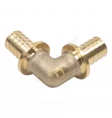 Угольник для PE-X труб аксиальный латунь Дн 25х90гр MX Рехау 11080231001