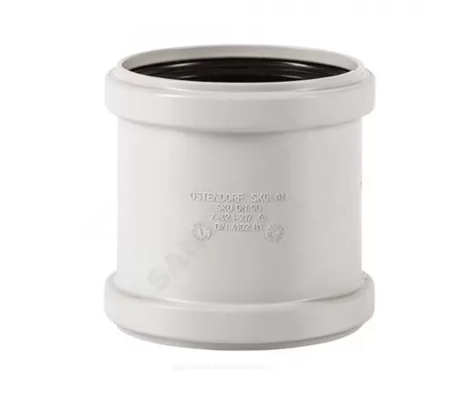 Муфта PP-MD ремонтная бесшумная светло-серая Skolan Safe SKU Дн 110 (DN110) б/нап в/к Ostendorf 335500