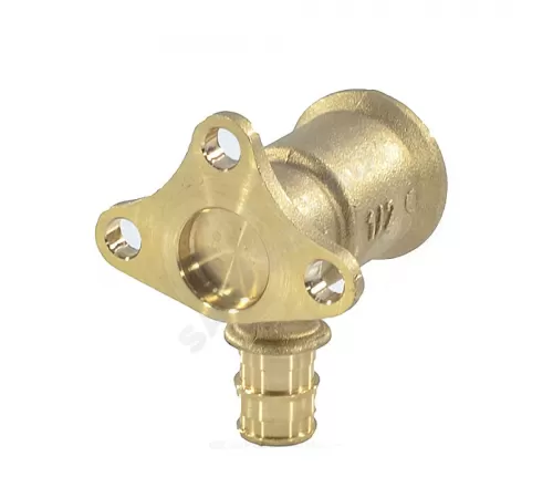 Водорозетка для PE-X труб радиальная латунь Дн 16х1/2" ВР с фланцем РОС