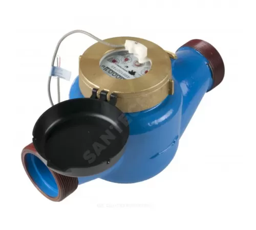 Счётчик х/в крыльчатый многоструйный Ду 50 Ру16 Qn=15 м3/ч 40С L=300мм резьба импульсный В/К IP68 ВКМ М ДГ2 Декаст 71-50-09