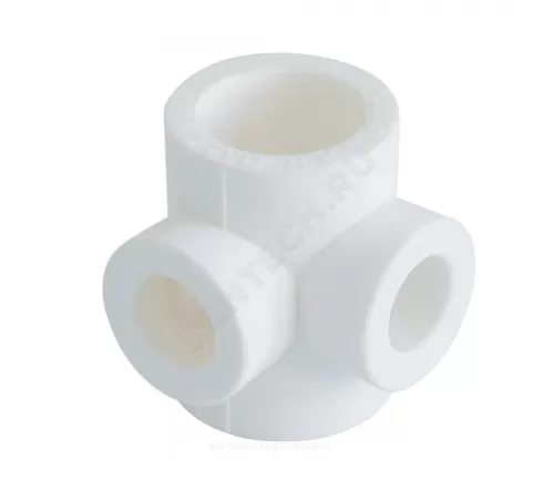 Крестовина PP-R 2-плоскостная белая Дн 40х20 внутренняя пайка VALFEX 10118140