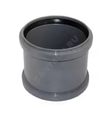 Муфта НПВХ ремонтная серая Дн 50 б/нап в/к Хемкор 2391031