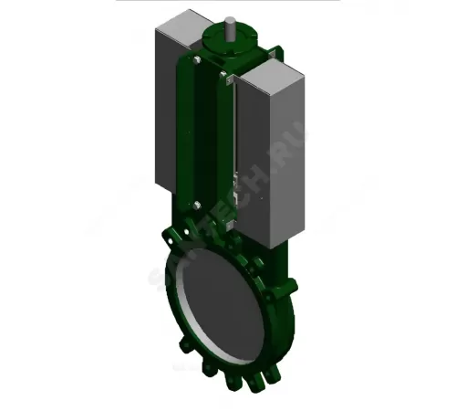 Задвижка шиберная односторонняя нерж VG6400-004MM Ду 250 Ру10 межфл под электропривод ISO F10 уплотнение: металл Tecofi VG6400-004MM0250