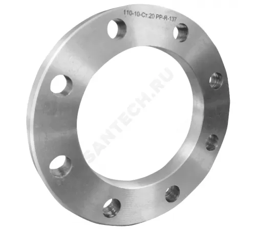 Фланец сталь Ду 100 Ру10 для бурта PP-R Дн 110