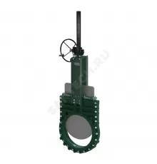 Задвижка шиберная двусторонняя чугун VGB4400-08NI Ду 450 Ру7 межфл с редуктором уплотнение: NBR Tecofi VGB4400-08NI0450