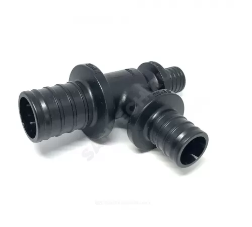 Тройник для PE-X труб аксиальный PPSU Дн 32х25х20 переходной РОС