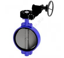 Затвор дисковый поворотный чугун VPE4448-08EP Ду 400 Ру16 межфл с редуктором диск чугун манжета EPDM Tecofi VPE4448-08EP0400