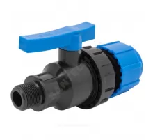 Кран шаровой компрессионный Дн 20х3/4" НР Ру16 ТПК-АКВА 553222034