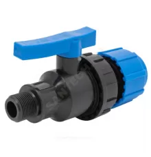 Кран шаровой компрессионный Дн 25х1/2" НР Ру16 ТПК-АКВА 553222512