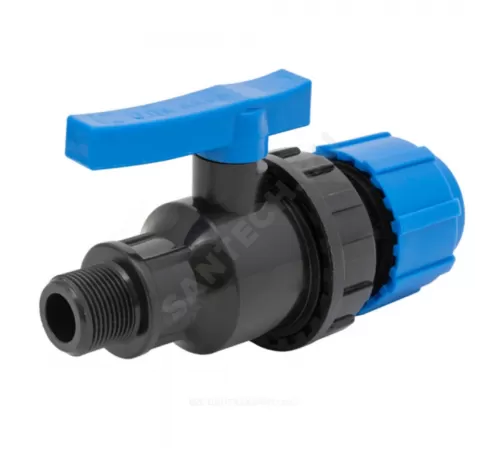 Кран шаровой компрессионный Дн 20х3/4" НР Ру16 ТПК-АКВА 553222034