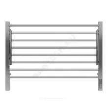 Полотенцесушитель электрический нерж сталь Лесенка 197 Вт 600х600мм 8П со встроенным диммером справа Горизонт Терминус 4670078543530