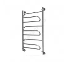 Полотенцесушитель водяной нерж сталь Лесенка Ду 25 (1") НР 400х500мм нижнее подключение в/к соединитель (1"х3/4") Ручей Элит-Металл В-20-02