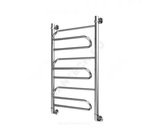 Полотенцесушитель водяной нерж сталь Лесенка Ду 25 (1") НР 400х500мм нижнее подключение в/к соединитель (1"х3/4") Ручей Элит-Металл В-20-02