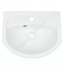 Умывальник мебельный Манго 40 1 отверстие под смеситель по центру белый Sanita WB.FN/Mango/40-C/WHT.G/S1