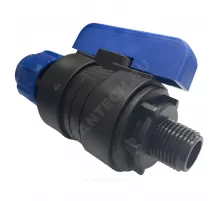 Кран шаровой компрессионный Дн 20х3/4" НР Ру16 VALFEX 1210012620034