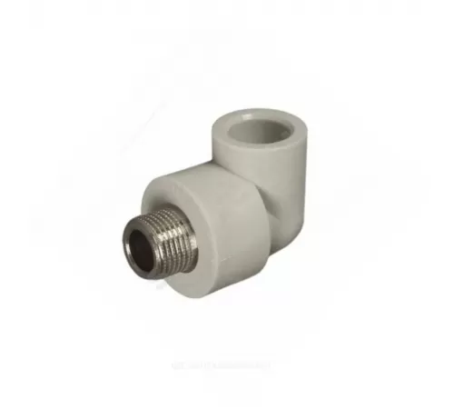 Угольник PP-R комбинированный серый Дн 25х1/2" НР RTP (РосТурПласт) 11051