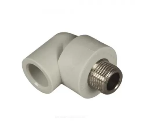 Угольник PP-R комбинированный серый Дн 25х1/2" НР RTP (РосТурПласт) 11051