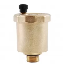 Воздухоотводчик автоматический латунь 501 Ду 15 Ру10 G1/2" НР прямой О-кольцо OR 0501.015