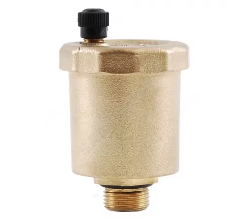 Воздухоотводчик автоматический латунь 501 Ду 15 Ру10 G1/2" НР прямой О-кольцо OR 0501.015