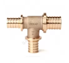 Тройник для PE-X труб аксиальный бронза Дн 16х20х16 переходной RX+ Рехау 14571013001