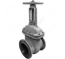 Задвижка клиновая сталь газ 30лс64нжХЛ Ду 100 Ру25 фл МЗТА