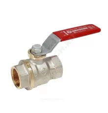 Кран шаровой DADO латунь никель R911 Ду 10 Ру42 ВР полнопроходной бабочка красная Giacomini R911X022