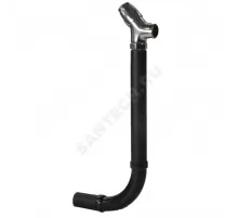 Кран смывной для чаши Генуя КрС-20-04 трубка ПВХ, кнопка, без вентиля