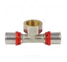 Тройник МП латунь никель пресс Дн 26х3/4"х26 ВР ГОСТ 32415-2013 8011 Aquasfera 8011-05