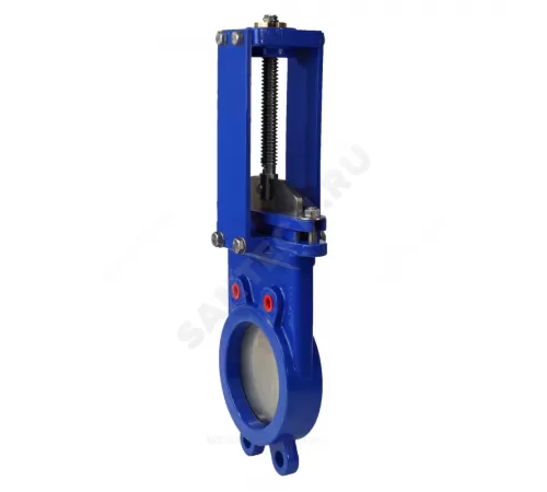 Задвижка шиберная двусторонняя чугун 1121A Ду 80 Ру16 межфл под электропривод уплотнение: NBR Benarmo