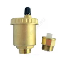 Воздухоотводчик автоматический латунь 707 Ду 15 Ру10 G1/2" НР прямой с запорным клапаном Icma 82.707.AD.05.710